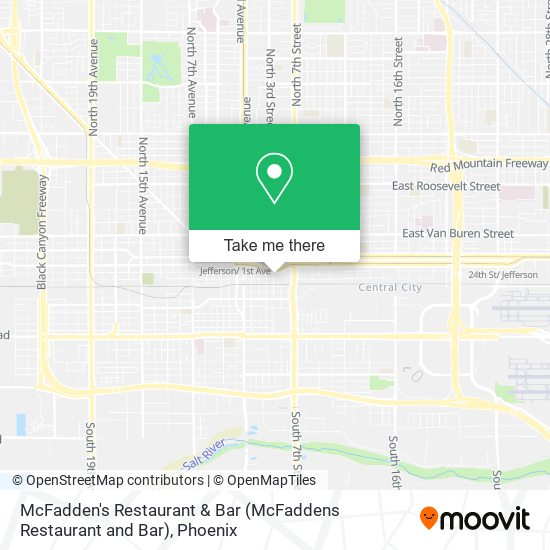 Mapa de McFadden's Restaurant & Bar (McFaddens Restaurant and Bar)