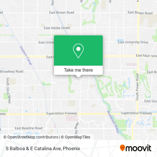 S Balboa & E Catalina Ave map