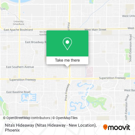 Nita's Hideaway (Nitas Hideaway - New Location) map