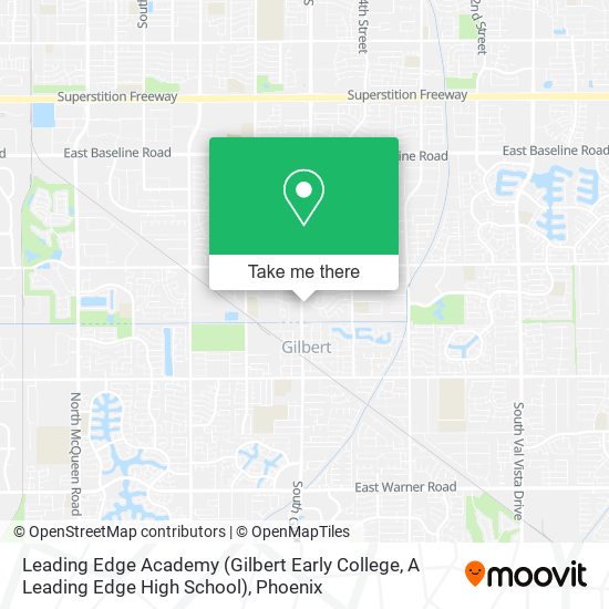 Leading Edge Academy (Gilbert Early College, A Leading Edge High School) map