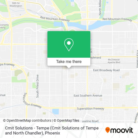 Cmit Solutions - Tempe (Cmit Solutions of Tempe and North Chandler) map