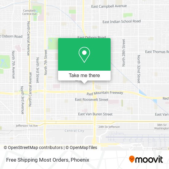 Mapa de Free Shipping Most Orders