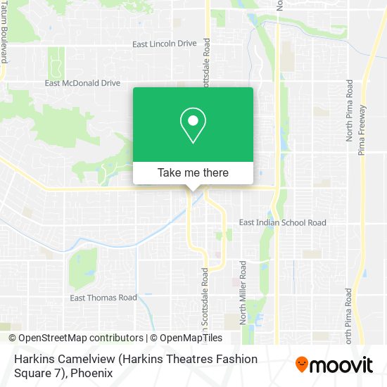 Harkins Camelview (Harkins Theatres Fashion Square 7) map