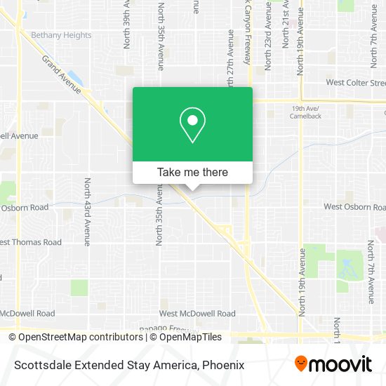 Scottsdale Extended Stay America map