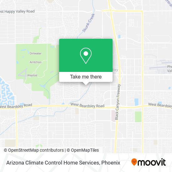 Mapa de Arizona Climate Control Home Services