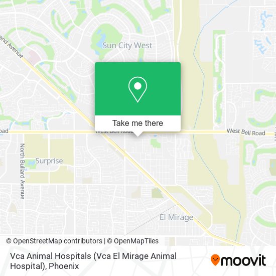 Mapa de Vca Animal Hospitals (Vca El Mirage Animal Hospital)