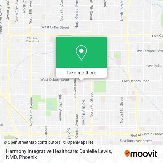 Harmony Integrative Healthcare: Danielle Lewis, NMD map