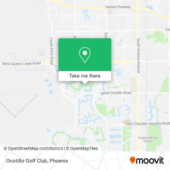 Mapa de Ocotillo Golf Club