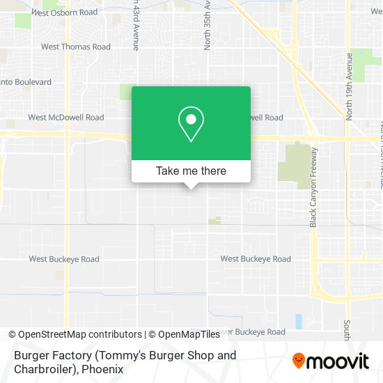 Mapa de Burger Factory (Tommy's Burger Shop and Charbroiler)