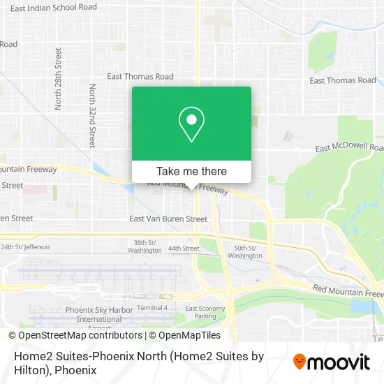 Mapa de Home2 Suites-Phoenix North (Home2 Suites by Hilton)