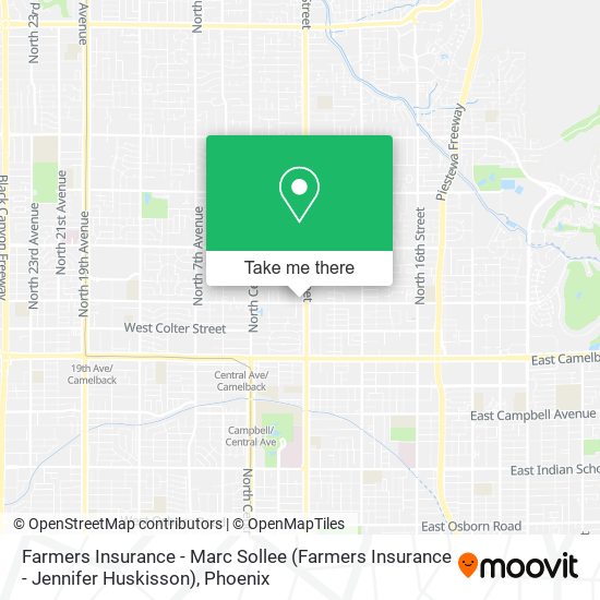 Mapa de Farmers Insurance - Marc Sollee (Farmers Insurance - Jennifer Huskisson)