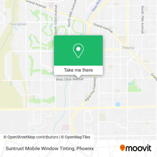 Suntrust Mobile Window Tinting map