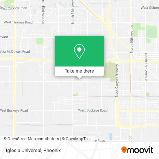 Iglesia Universal map