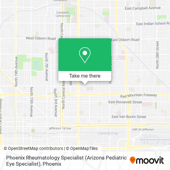 Mapa de Phoenix Rheumatology Specialist (Arizona Pediatric Eye Specialist)