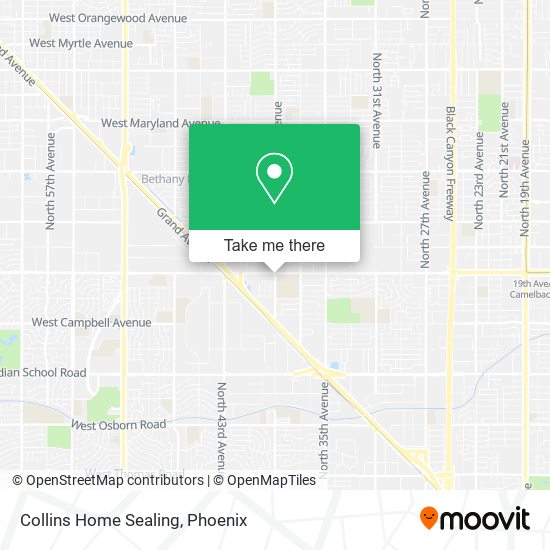 Collins Home Sealing map