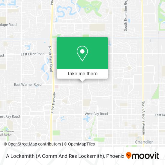 A Locksmith (A Comm And Res Locksmith) map