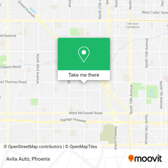 Avila Auto map