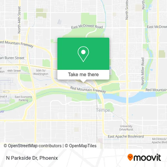 N Parkside Dr map