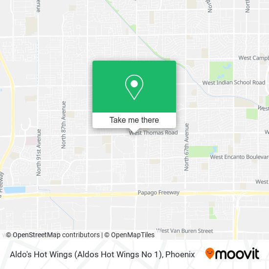 Aldo's Hot Wings (Aldos Hot Wings No 1) map