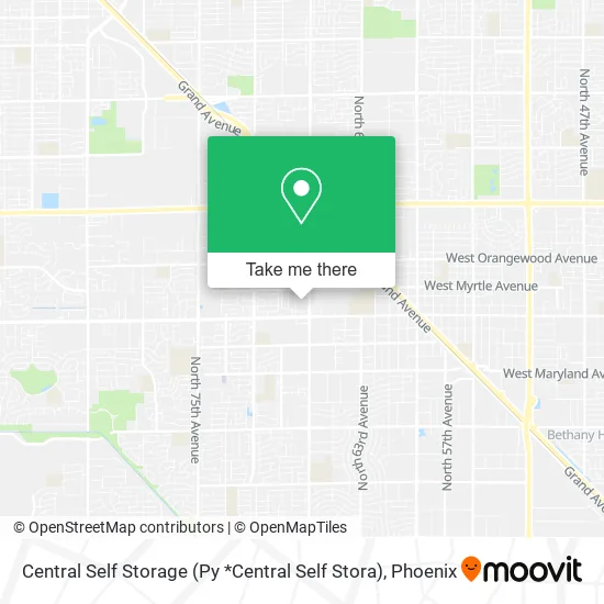 Central Self Storage (Py *Central Self Stora) map