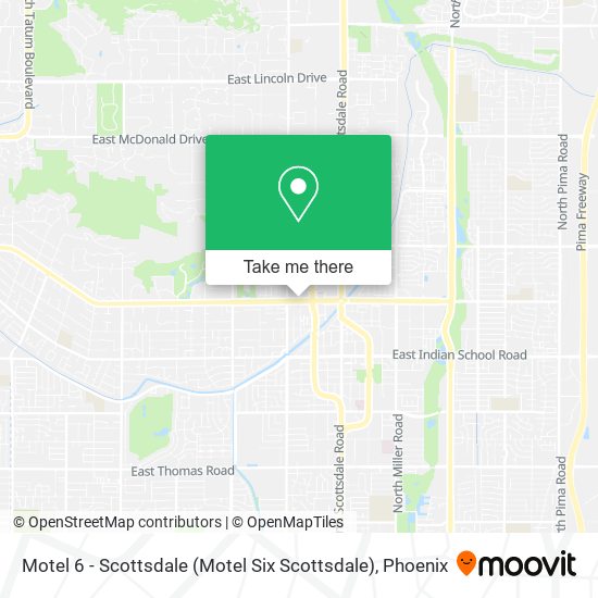 Mapa de Motel 6 - Scottsdale (Motel Six Scottsdale)