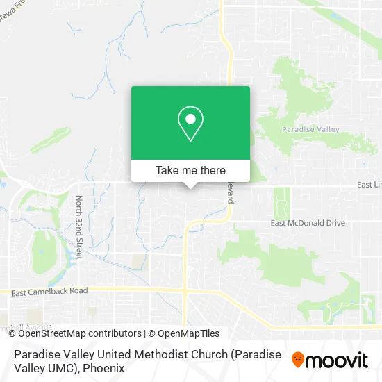Paradise Valley United Methodist Church (Paradise Valley UMC) map