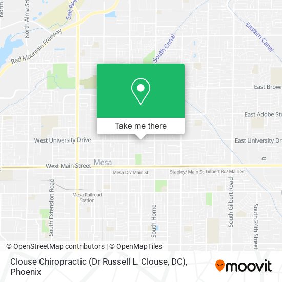 Clouse Chiropractic (Dr Russell L. Clouse, DC) map