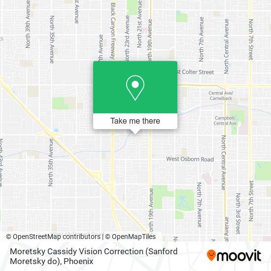 Mapa de Moretsky Cassidy Vision Correction (Sanford Moretsky do)