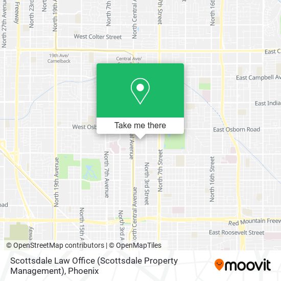 Mapa de Scottsdale Law Office (Scottsdale Property Management)