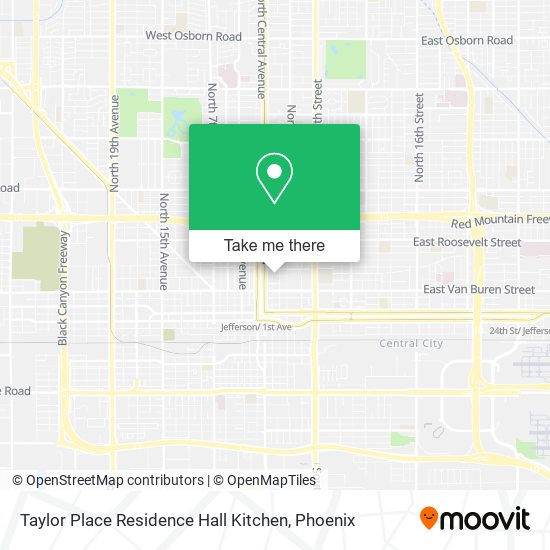 Mapa de Taylor Place Residence Hall Kitchen