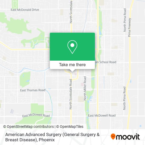 Mapa de American Advanced Surgery (General Surgery & Breast Disease)