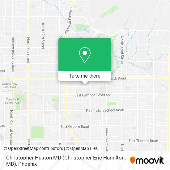 Christopher Huston MD (Christopher Eric Hamilton, MD) map
