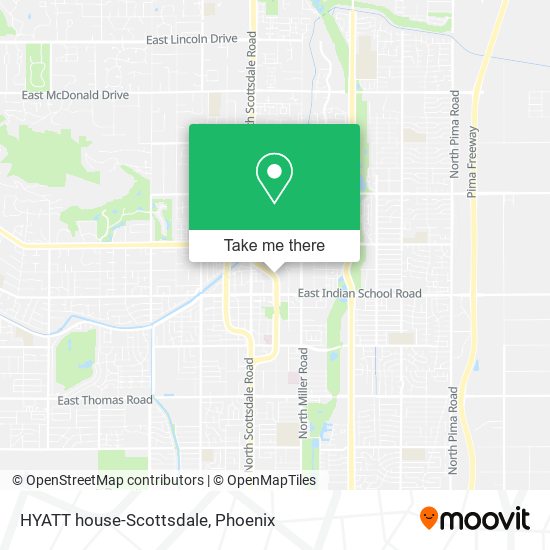 HYATT house-Scottsdale map