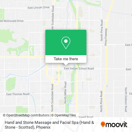 Hand and Stone Massage and Facial Spa (Hand & Stone - Scottsd) map