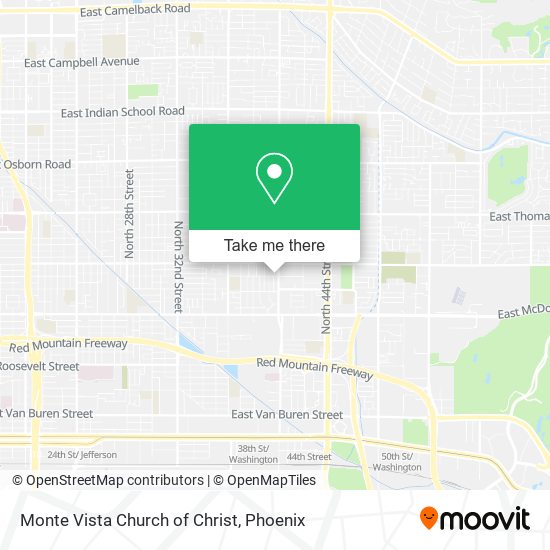 Monte Vista Church of Christ map