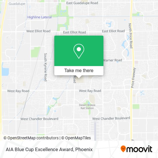 AIA Blue Cup Excellence Award map