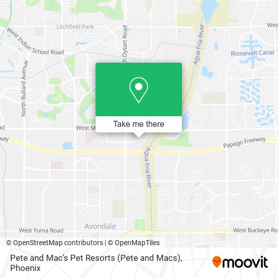 Mapa de Pete and Mac's Pet Resorts (Pete and Macs)