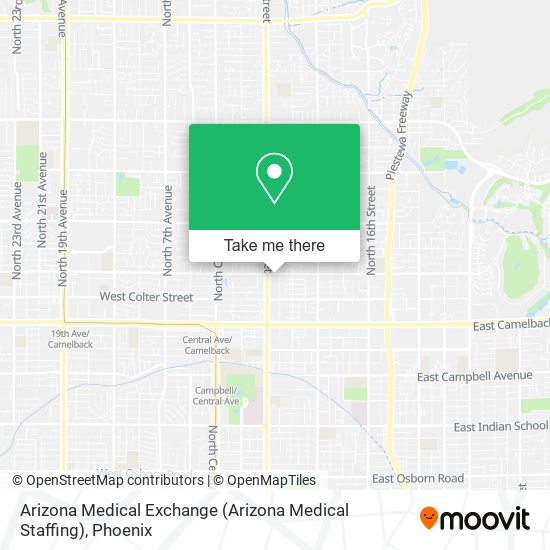 Mapa de Arizona Medical Exchange (Arizona Medical Staffing)
