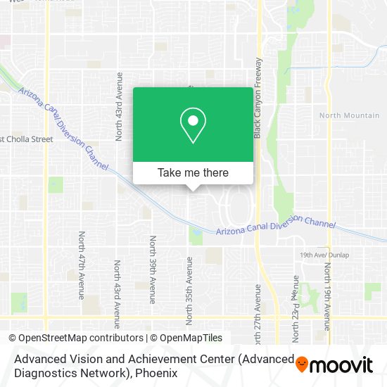Mapa de Advanced Vision and Achievement Center (Advanced Diagnostics Network)