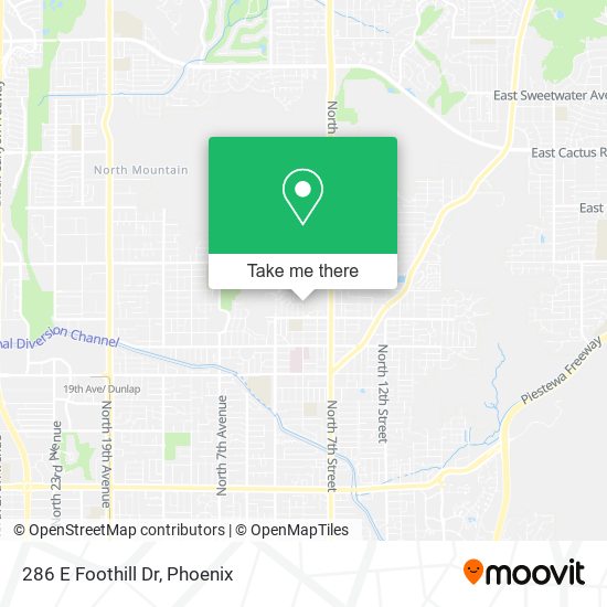 286 E Foothill Dr map
