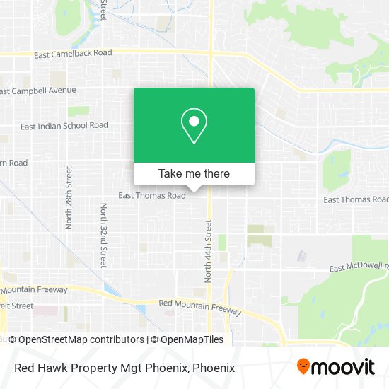 Red Hawk Property Mgt Phoenix map