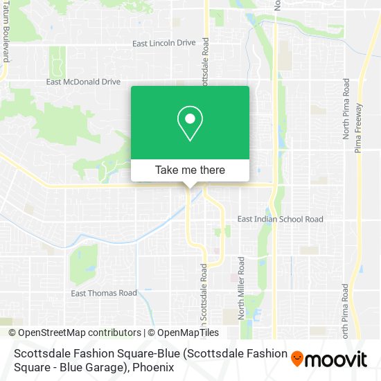 Mapa de Scottsdale Fashion Square-Blue