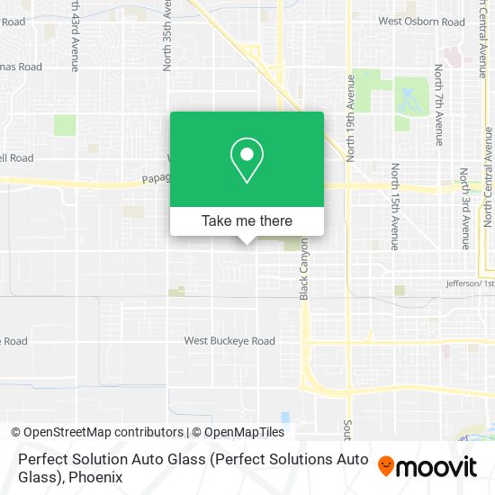 Perfect Solution Auto Glass map