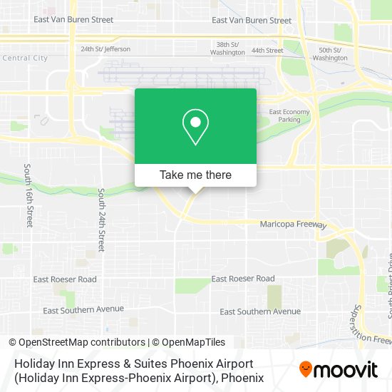 Holiday Inn Express & Suites Phoenix Airport map