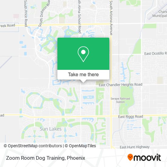 Zoom Room Dog Training map