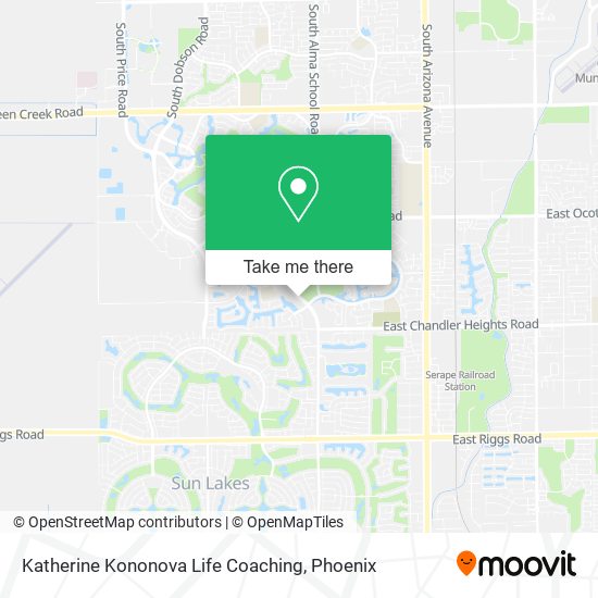 Katherine Kononova Life Coaching map