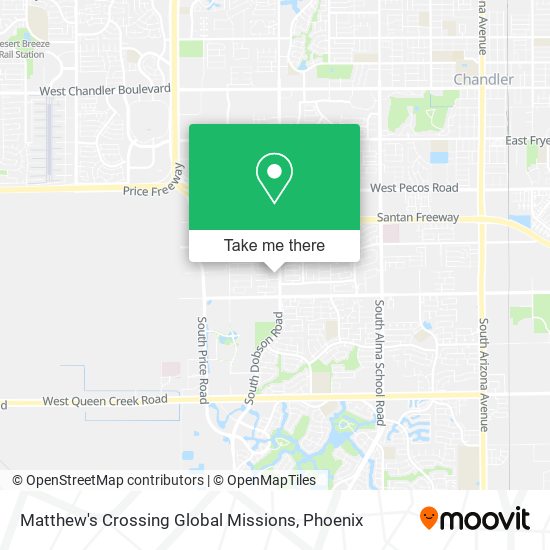 Matthew's Crossing Global Missions map