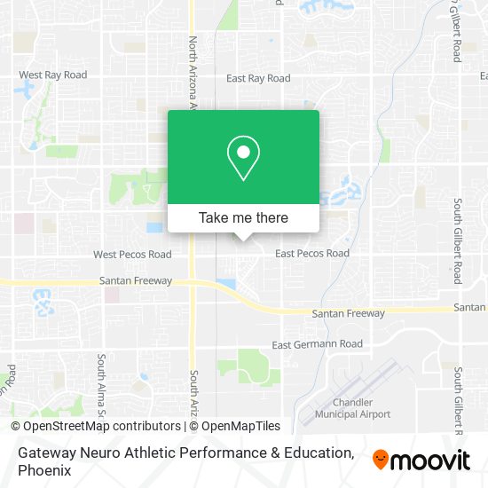 Mapa de Gateway Neuro Athletic Performance & Education