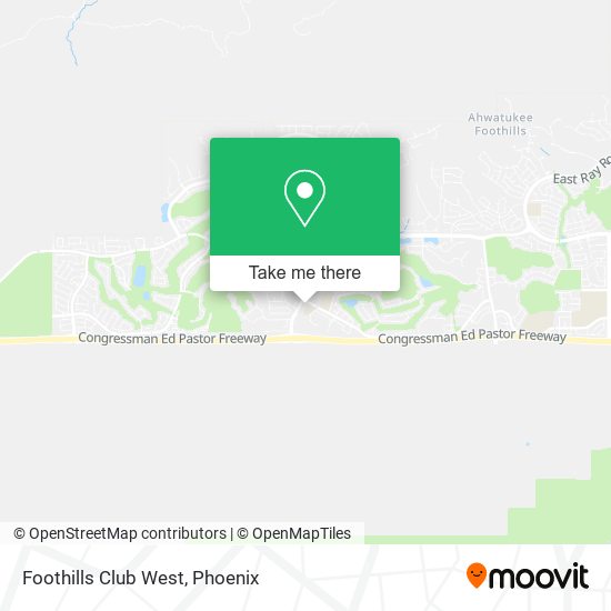 Mapa de Foothills Club West