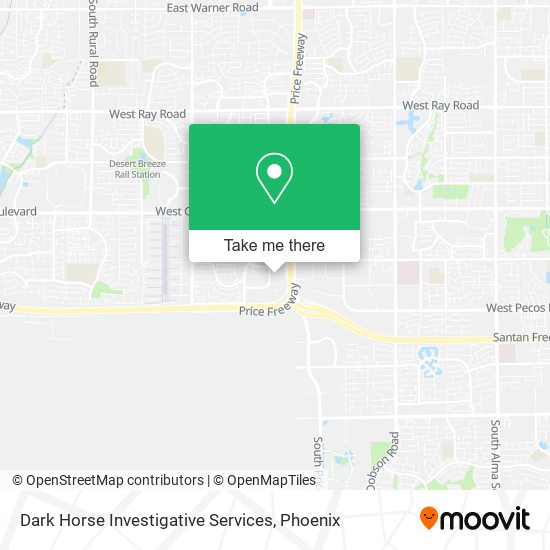 Dark Horse Investigative Services map